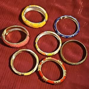 7 Assorted Colorful Bracelets/Bangles
